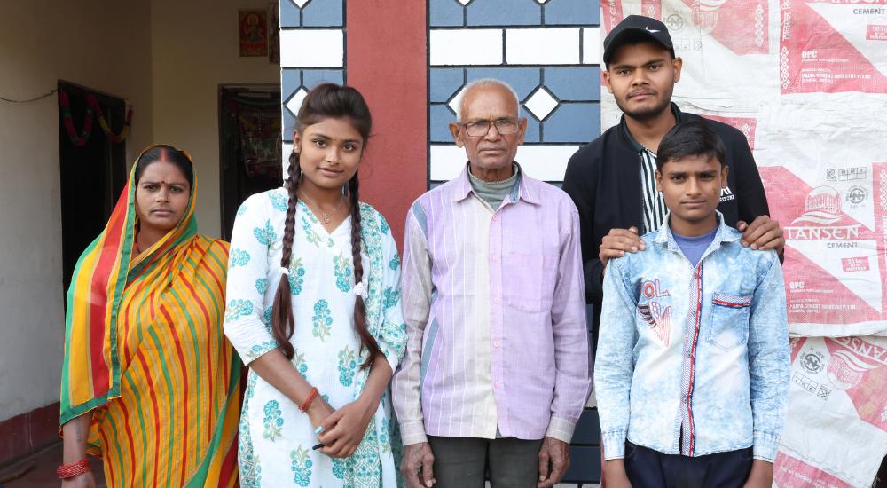 Anita Yadav in her house