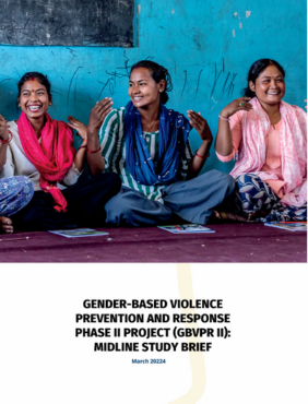 Gender-based Violence Prevention and Response - Midline Study Brief
