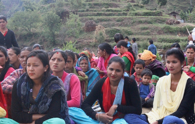 Teenage girls like Priyanka Bhatta, 18, and Gomati Bhatta, 19, (from right to left) embody the strength and spirit of this year’s World Population Day theme — “Investing in teenage girls”. © UNFPA Nepal/SC