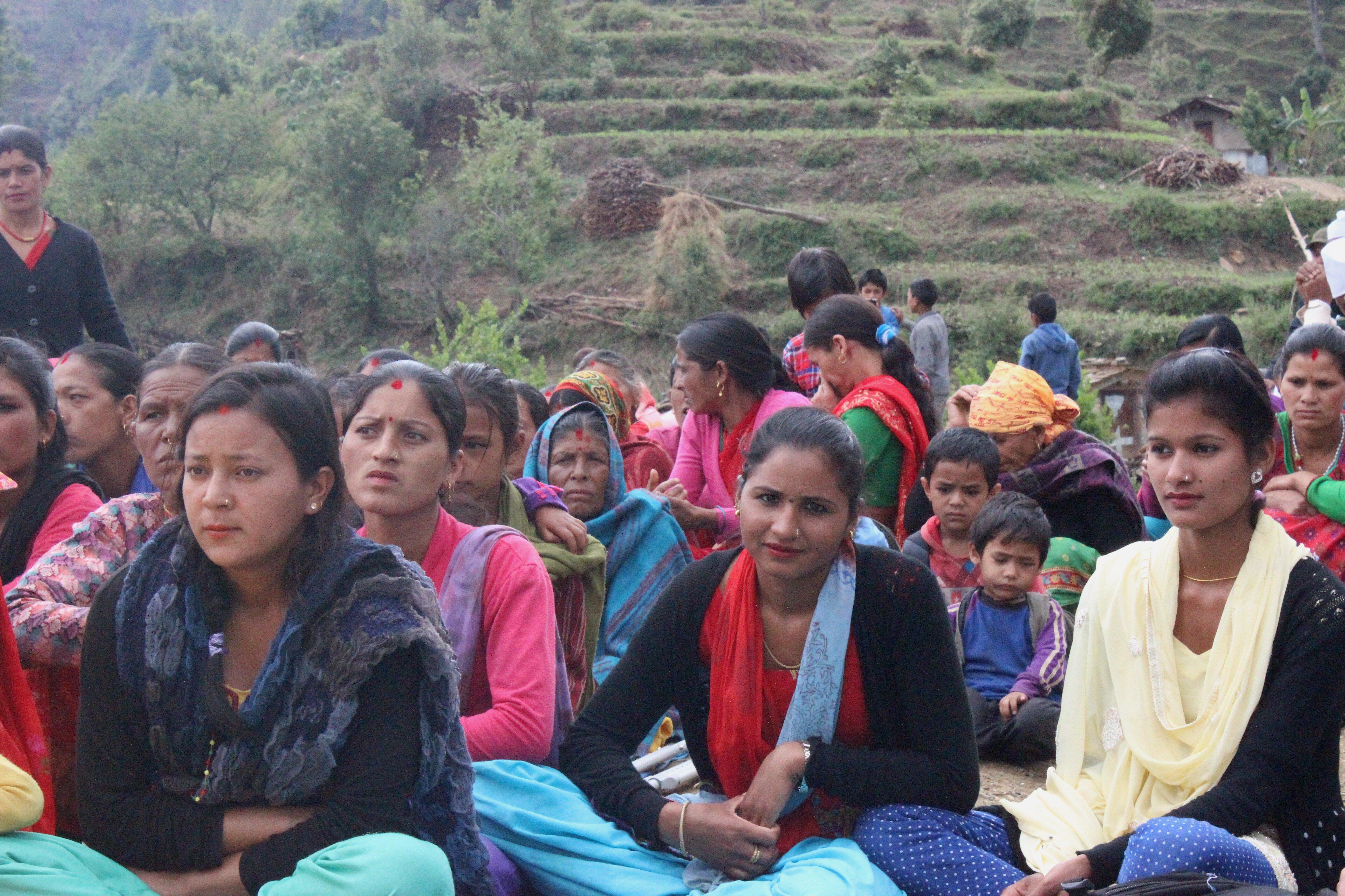 Teenage girls like Priyanka Bhatta, 18, and Gomati Bhatta, 19, (from right to left) embody the strength and spirit of this year’s World Population Day theme — “Investing in teenage girls”. © UNFPA Nepal/SC