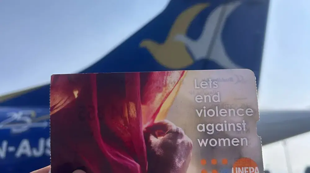 Flying for change: Buddha Air and UNFPA unite against gender-based violence