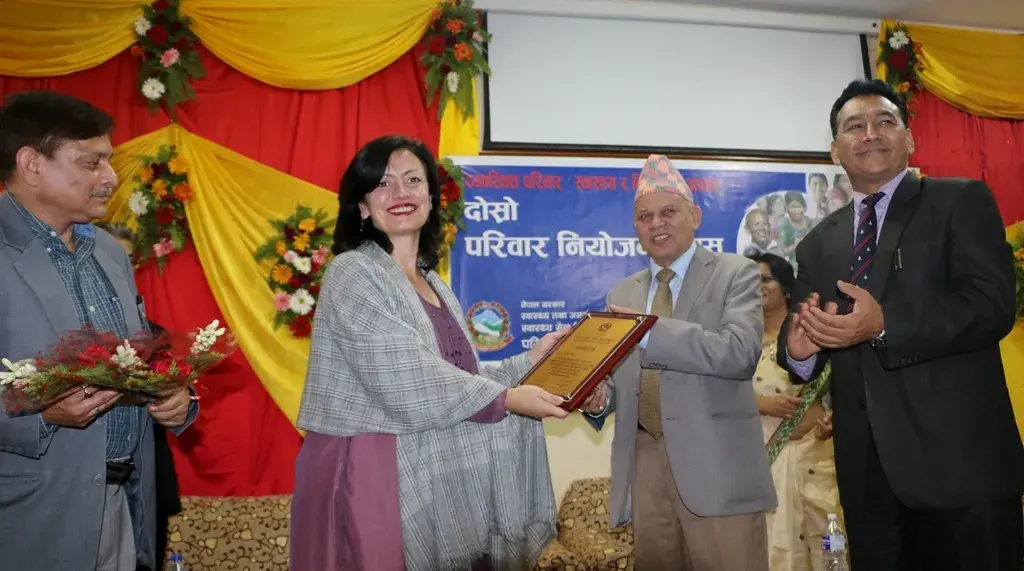 Govt honours UNFPA for strengthening family planning programmes in Nepal