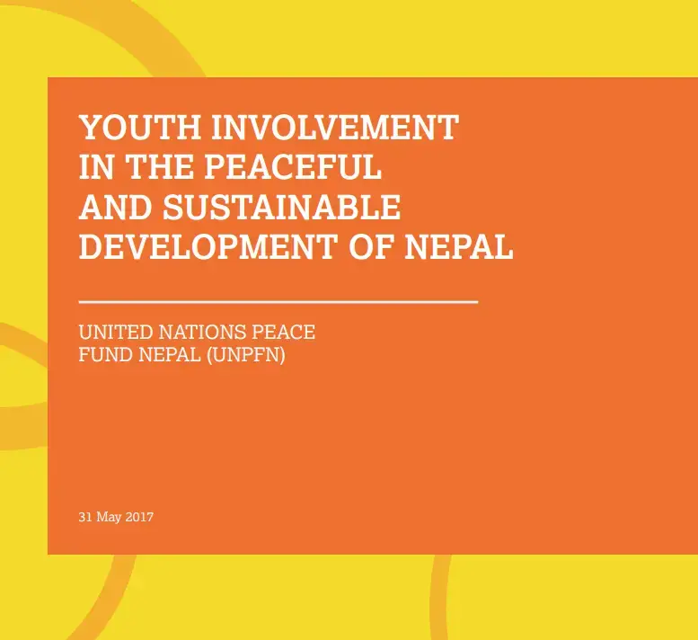 Youth Involvement in the Peaceful and Sustainable Development of Nepal