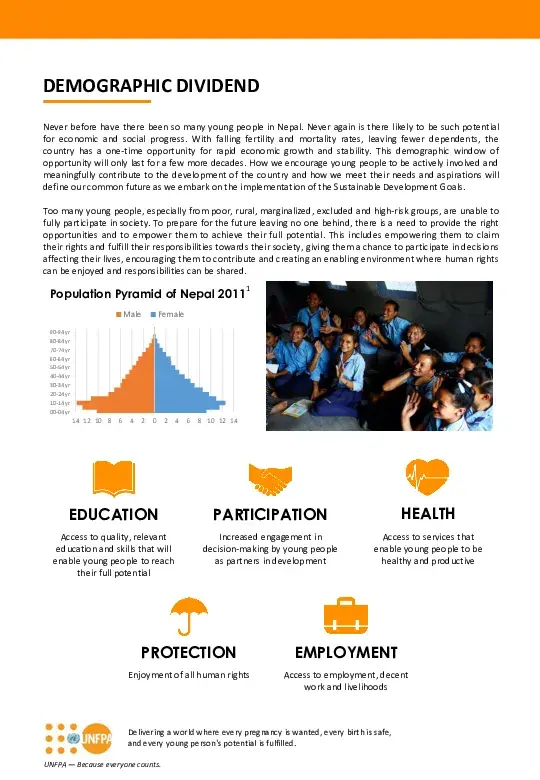 Fact Sheet: Demographic Dividend in Nepal