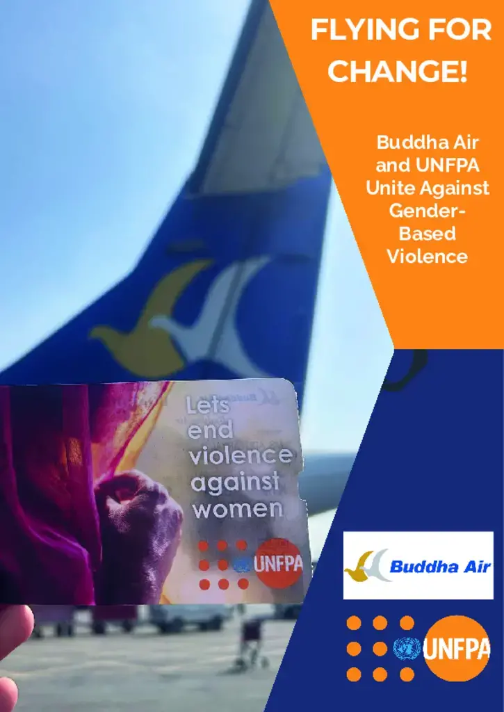 Flying for change: Buddha Air and UNFPA unite against gender-based violence