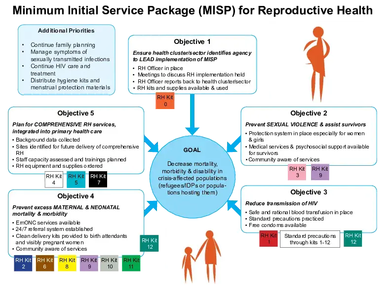 Minimum Initial Service Package for Reproductive Health Cheat Sheet