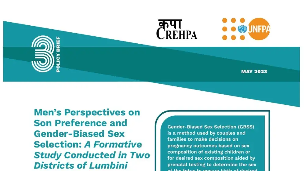 Policy Brief: Men’s Perspectives on Son Preference and Gender-Biased Sex Selection